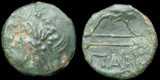 Panti - Over-struck Young Satyr, 304-250 BC Panti - Over-struck Young Satyr, 304-250 BC
